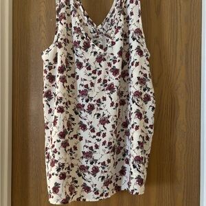 Maurices Floral Print Sleeveless Blouse